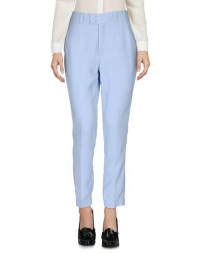 Shop Dondup Casual Pants In Sky Blue