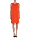 Jil Sander Short Dress In Coral