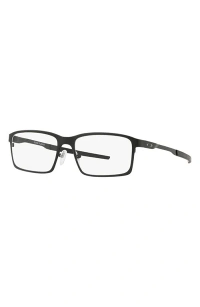 Oakley Base Plane 54mm Rectangular Optical Glasses In Black