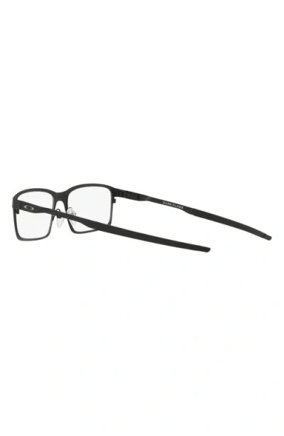 Oakley Base Plane 54mm Rectangular Optical Glasses In Black