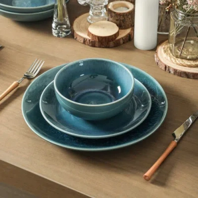 Stone Lain Riley 12pc Dinnerware Set In Blue