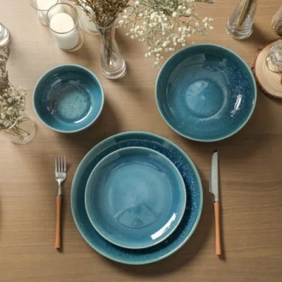 Stone Lain Riley 16pc Dinnerware Set In Blue