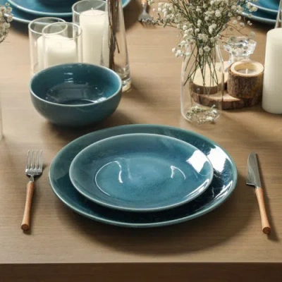 Stone Lain Riley 12pc Dinnerware Set In Blue