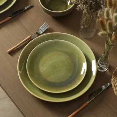 Stone Lain Riley 12pc Dinnerware Set In Green