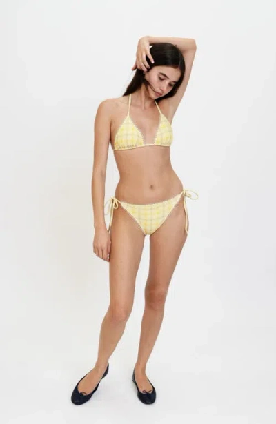 Oddli Bikini Top In Yellow