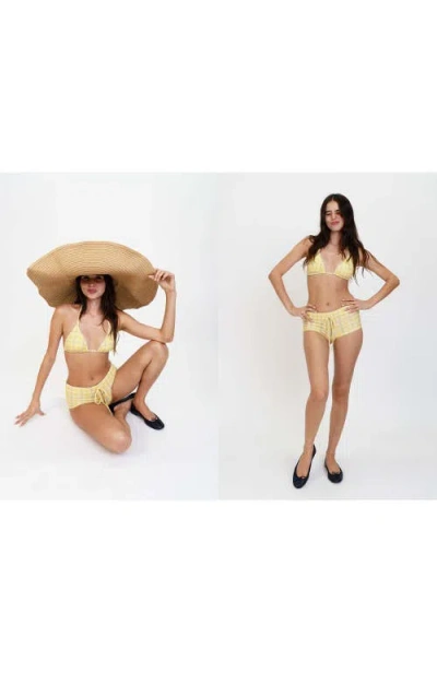 Oddli Bikini Top In Yellow