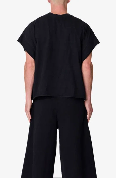Mnml Distressed Cutoff T-shirt In Black
