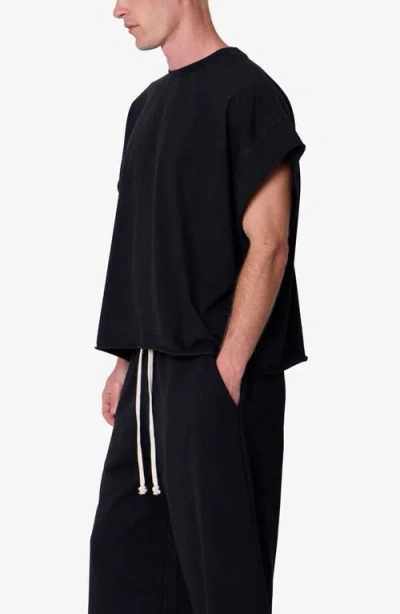 Mnml Distressed Cutoff T-shirt In Black