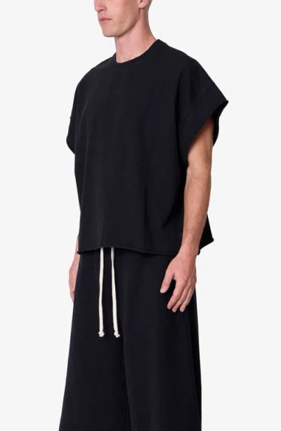 Mnml Distressed Cutoff T-shirt In Black