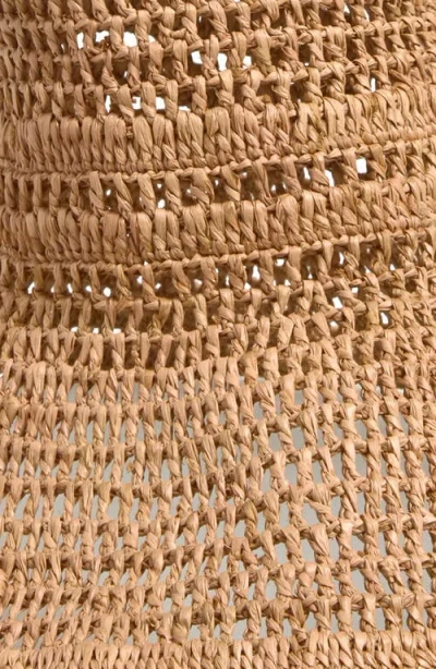 Chloé Raffia Capeline Hat In Brown