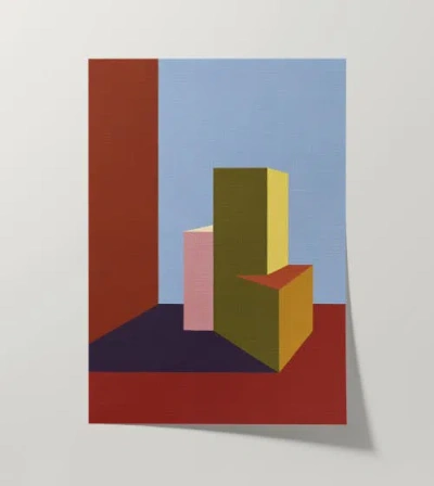 Forma Art Studio Form And Structure No. 06 Geometric Abstract Art Print In Multi