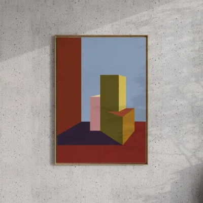 Forma Art Studio Form And Structure No. 06 Geometric Abstract Art Print In Multi