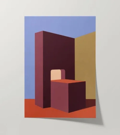 Forma Art Studio Form And Structure No. 08 Geometric Abstract Art Print In Multi