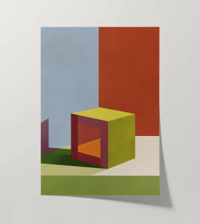 Forma Art Studio Form And Structure No. 01 Geometric Abstract Art Print In Multi