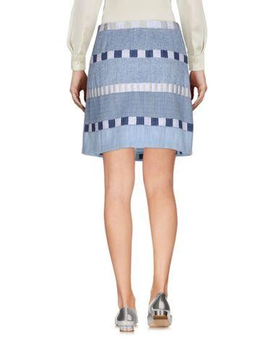 Shop Intropia Mini Skirt In Sky Blue