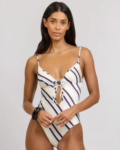 Onia Soleil Tie Front One-piece In Multi