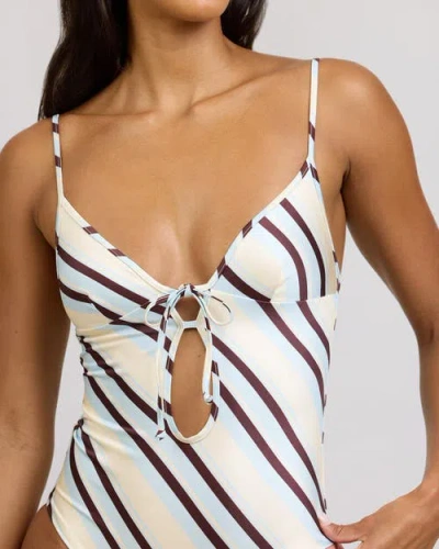 Onia Soleil Tie Front One-piece In Multi