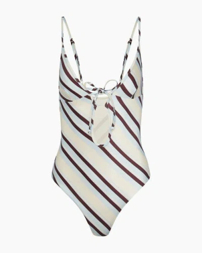 Onia Soleil Tie Front One-piece In Multi