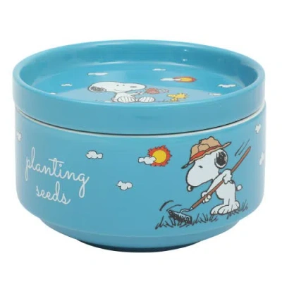 Peanuts Snoopy's Garden Patch Stackable Stoneware Bowl Set In Multi