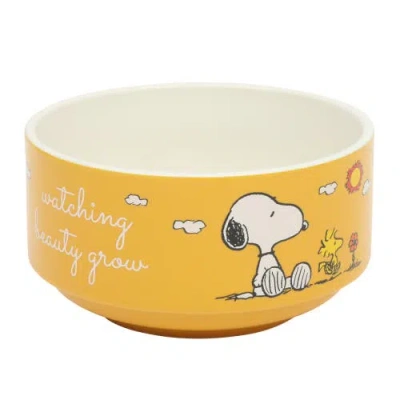 Peanuts Snoopy's Garden Patch Stackable Stoneware Bowl Set In Multi