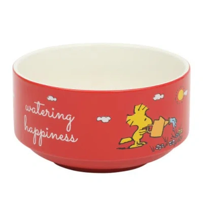 Peanuts Snoopy's Garden Patch Stackable Stoneware Bowl Set In Multi