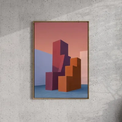 Forma Art Studio Form And Structure No. 02 Geometric Abstract Art Print In Multi