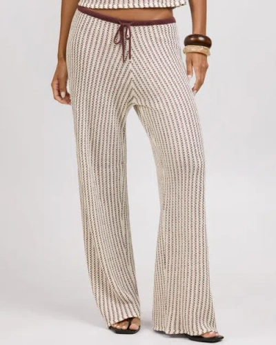Onia Crochet Knit Drawstring Pant In Multi