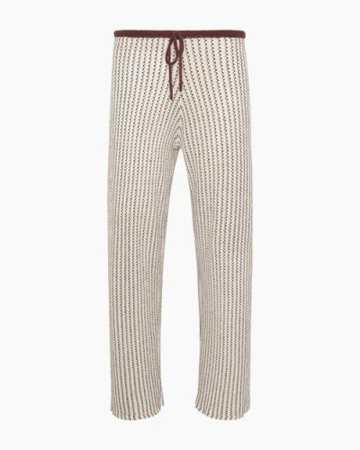 Onia Crochet Knit Drawstring Pant In Multi