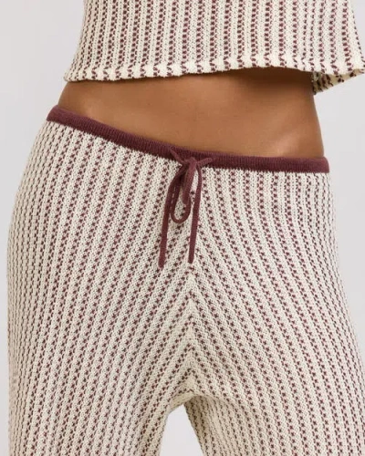 Onia Crochet Knit Drawstring Pant In Multi