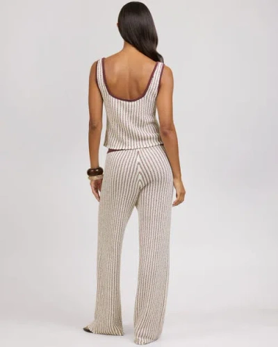 Onia Crochet Knit Drawstring Pant In Multi