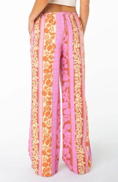 Roxy Iyla 2 Printed Wide Leg Drawstring Pants In Multi