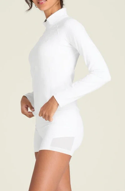 Wilson Baseline Half-zip Pullover In White