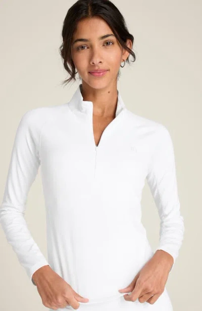 Wilson Baseline Half-zip Pullover In White
