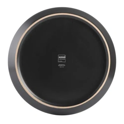 Gibson Elite Soho Lounge Sofia Coupe Stoneware Dinnerware Set In Gray