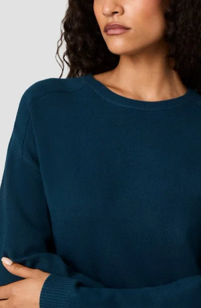 French Connection Babysoft Oversized Crew Neck Pullover In Blue