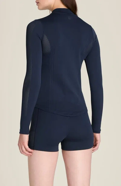 Wilson Pro Seamless Half-zip Performance Pullover In Blue