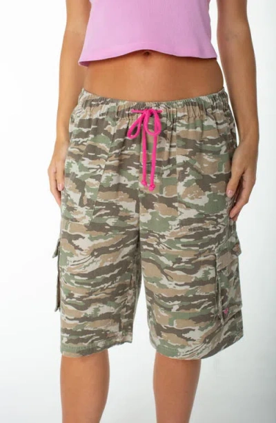 Roxy Precious Cargo Camo Shorts In Pattern