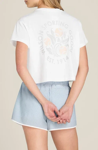 Wilson Harper Cropped T-shirt In White