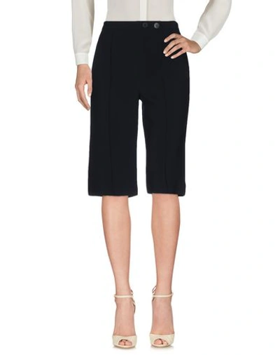 Karl Lagerfeld Cropped Trousers & Culottes In Dark Blue