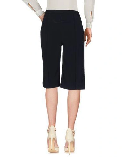 Shop Karl Lagerfeld Cropped Pants & Culottes In Dark Blue