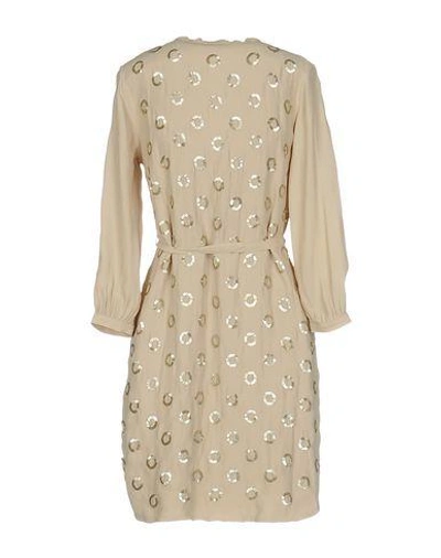 Shop Intropia Shirt Dress In Beige