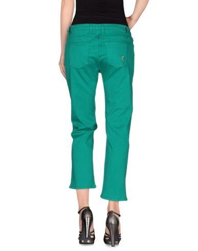Shop Love Moschino Denim Pants In Green