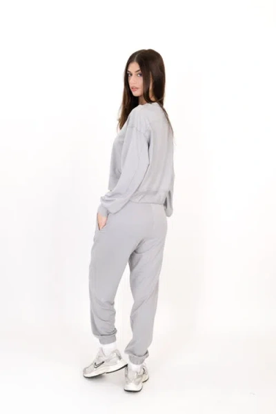 On/off Essentials The Solace Crew Neck Pullover In Gray