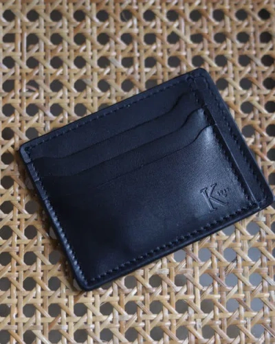 Korchmar Knox Slim Leather Wallet In Black