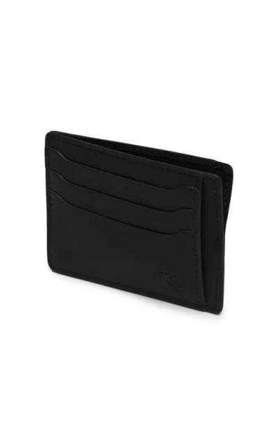 Korchmar Knox Slim Leather Wallet In Black