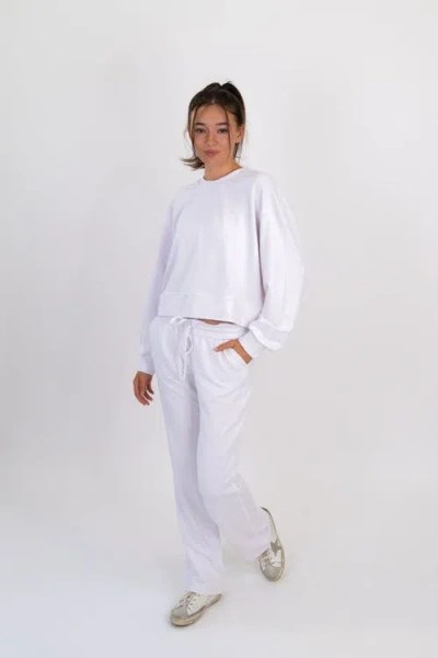 On/off Essentials The Solace Crew Neck Pullover In White