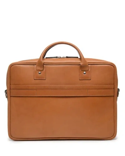 Korchmar Dylan Slim Leather Briefcase In Brown