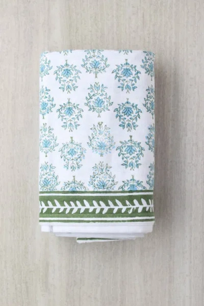 Mended Lotus Table Runner In Blue