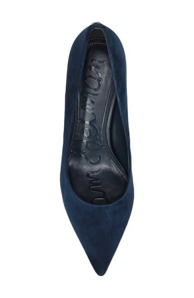 Sam Edelman Vienna Pointed Toe Pump In Blue