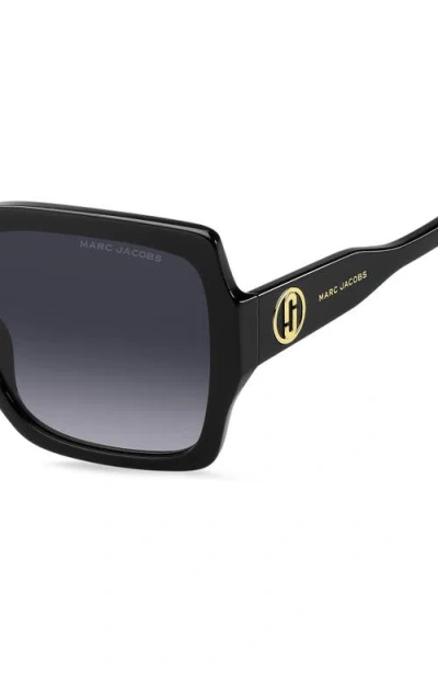 Marc Jacobs 55mm Gradient Square Sunglasses In Multi